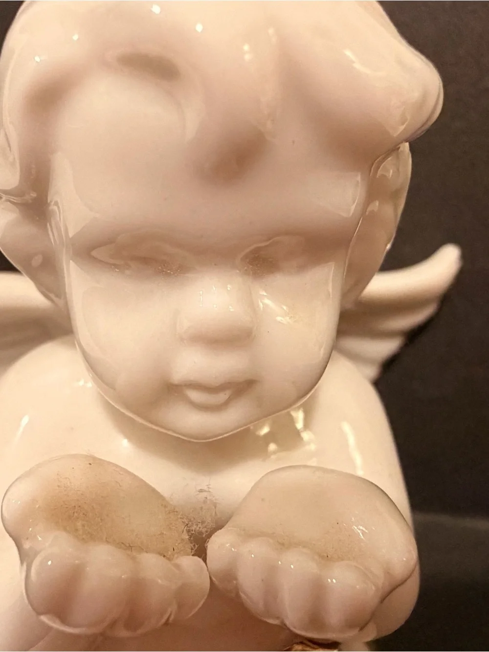 White Ceramic Angel Figurine with Gold - Home Accent salt and pepper shaker